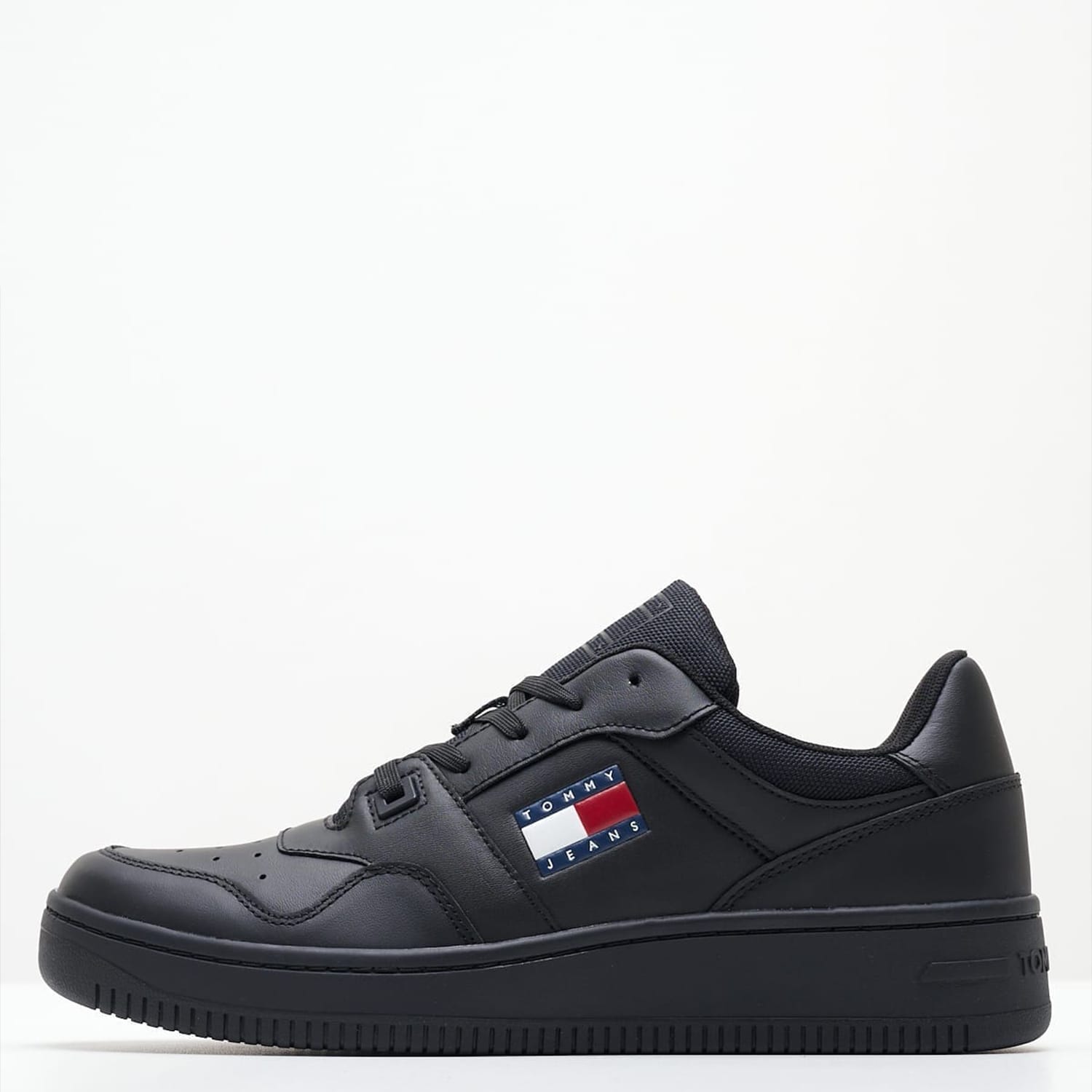 Ανδρικά Παπούτσια Casual Retro.Ess Μαύρο Δέρμα Tommy Hilfiger