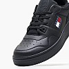 Ανδρικά Παπούτσια Casual Retro.Ess Μαύρο Δέρμα Tommy Hilfiger Ανδρικά Παπούτσια Casual Retro.Ess Μαύρο Δέρμα Tommy Hilfiger