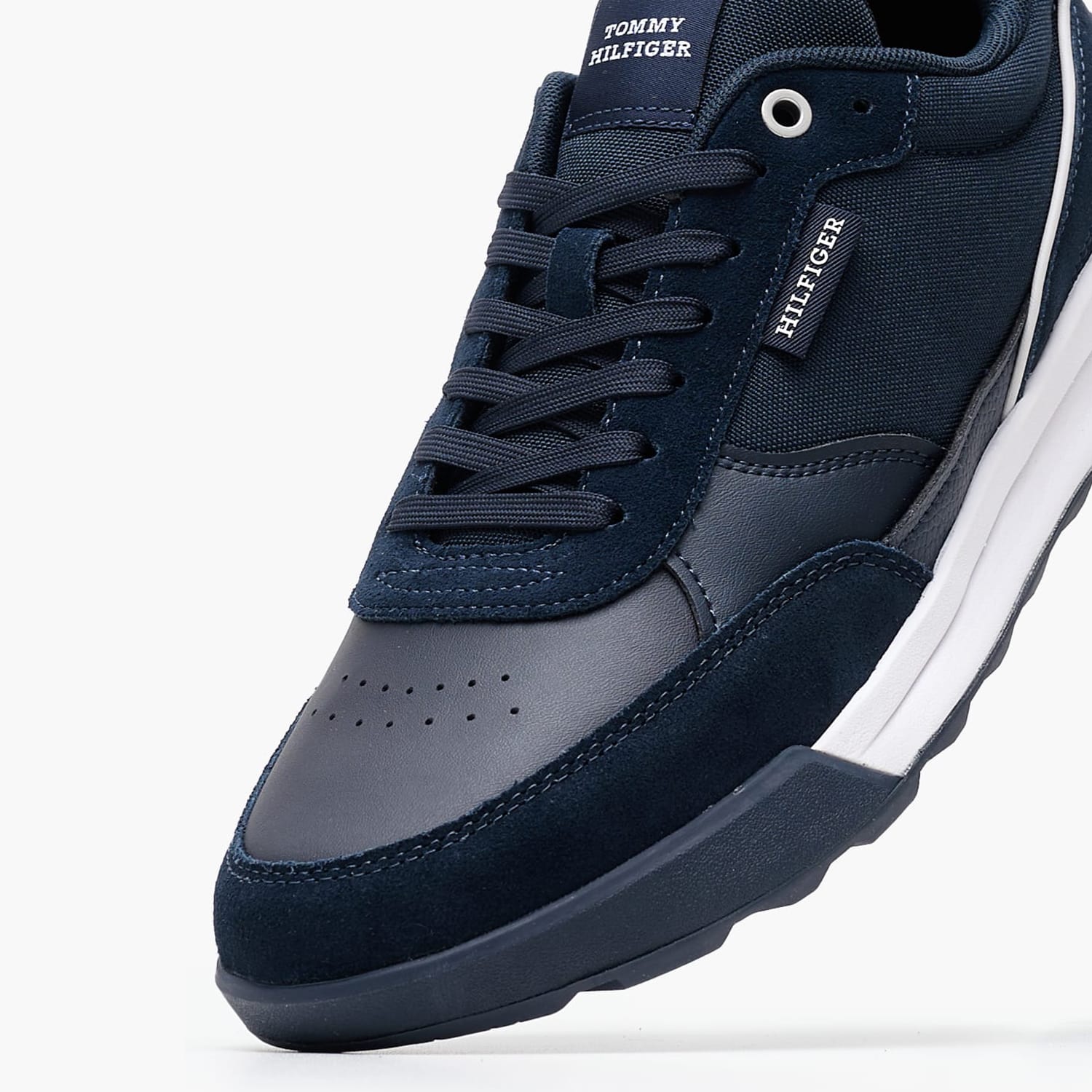 Ανδρικά Παπούτσια Casual Retro.Rnr Μπλε Δέρμα-Ύφασμα Tommy Hilfiger