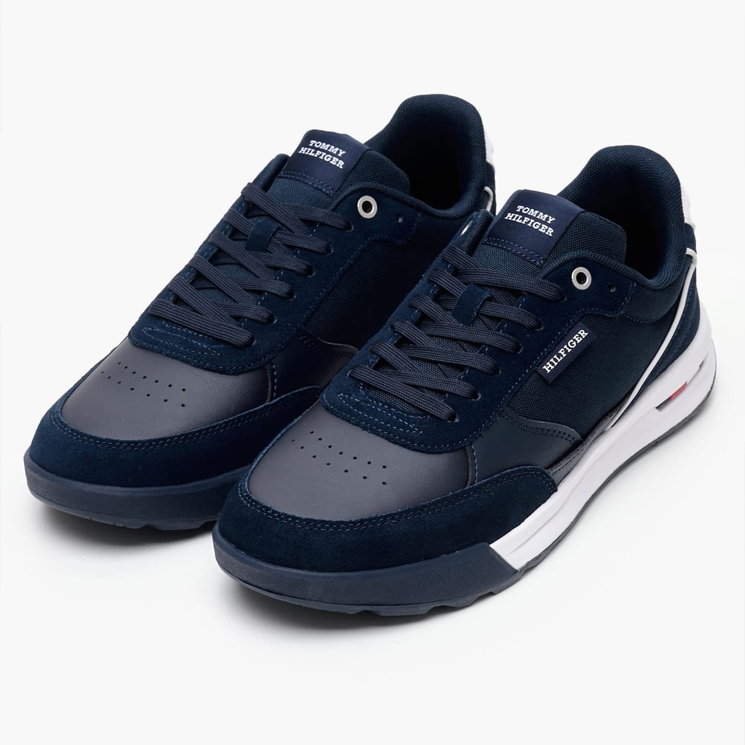 Ανδρικά Παπούτσια Casual Retro.Rnr Μπλε Δέρμα-Ύφασμα Tommy Hilfiger Ανδρικά Παπούτσια Casual Retro.Rnr Μπλε Δέρμα-Ύφασμα Tommy Hilfiger