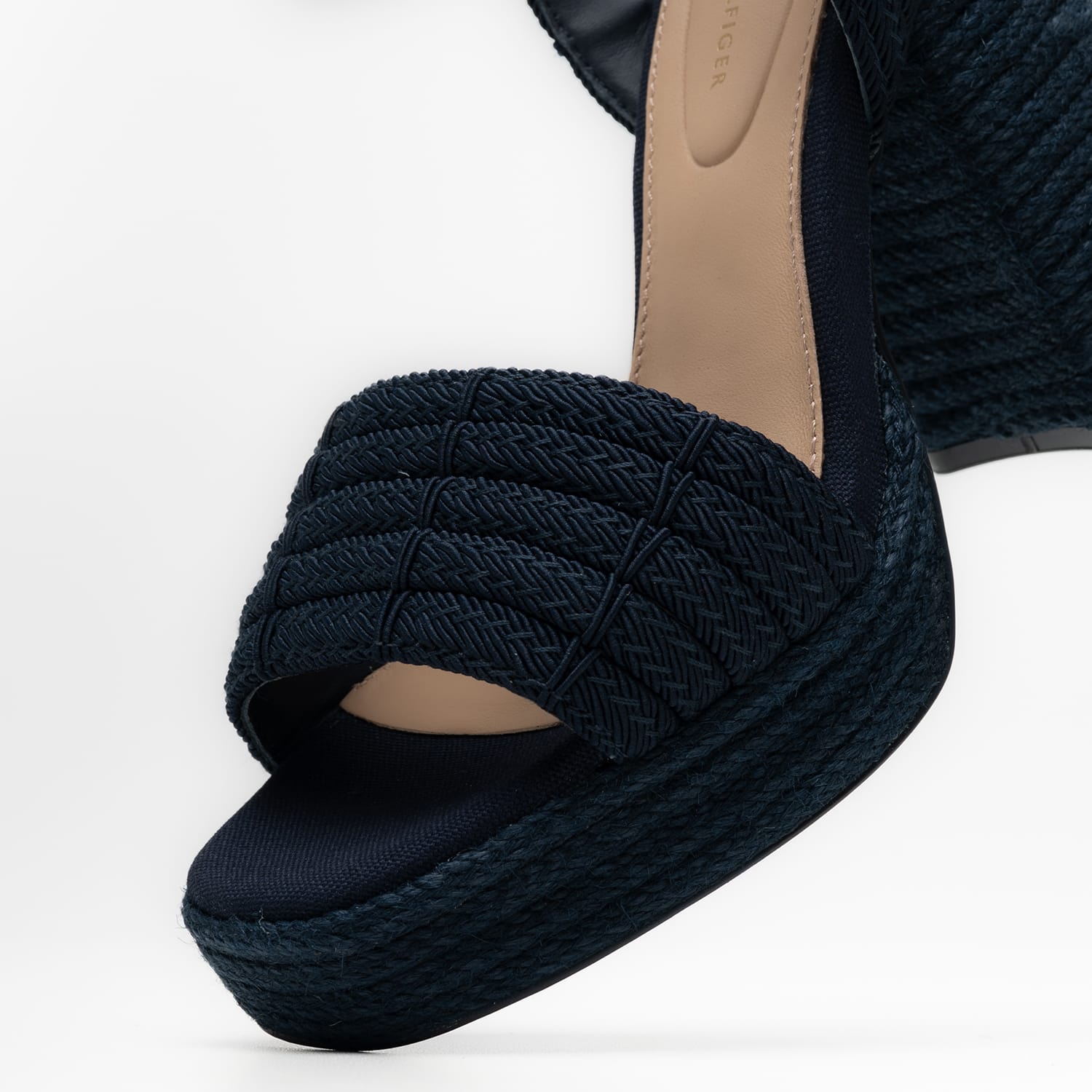 Γυναικεία Πέδιλα Rope.Heel Μπλε Ύφασμα Tommy Hilfiger