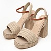 Women Sandals Rope.Heel Beige Fabric Tommy Hilfiger Women Sandals Rope.Heel Beige Fabric Tommy Hilfiger