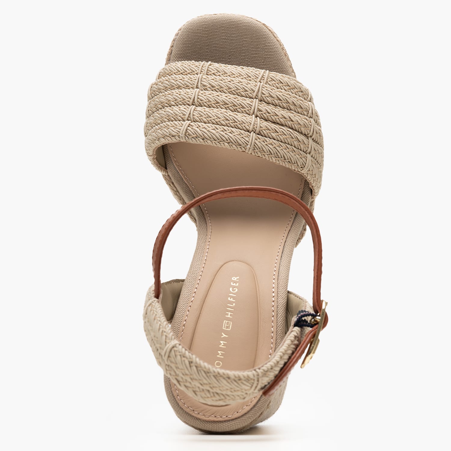 Women Sandals Rope.Heel Beige Fabric Tommy Hilfiger Women Sandals Rope.Heel Beige Fabric Tommy Hilfiger