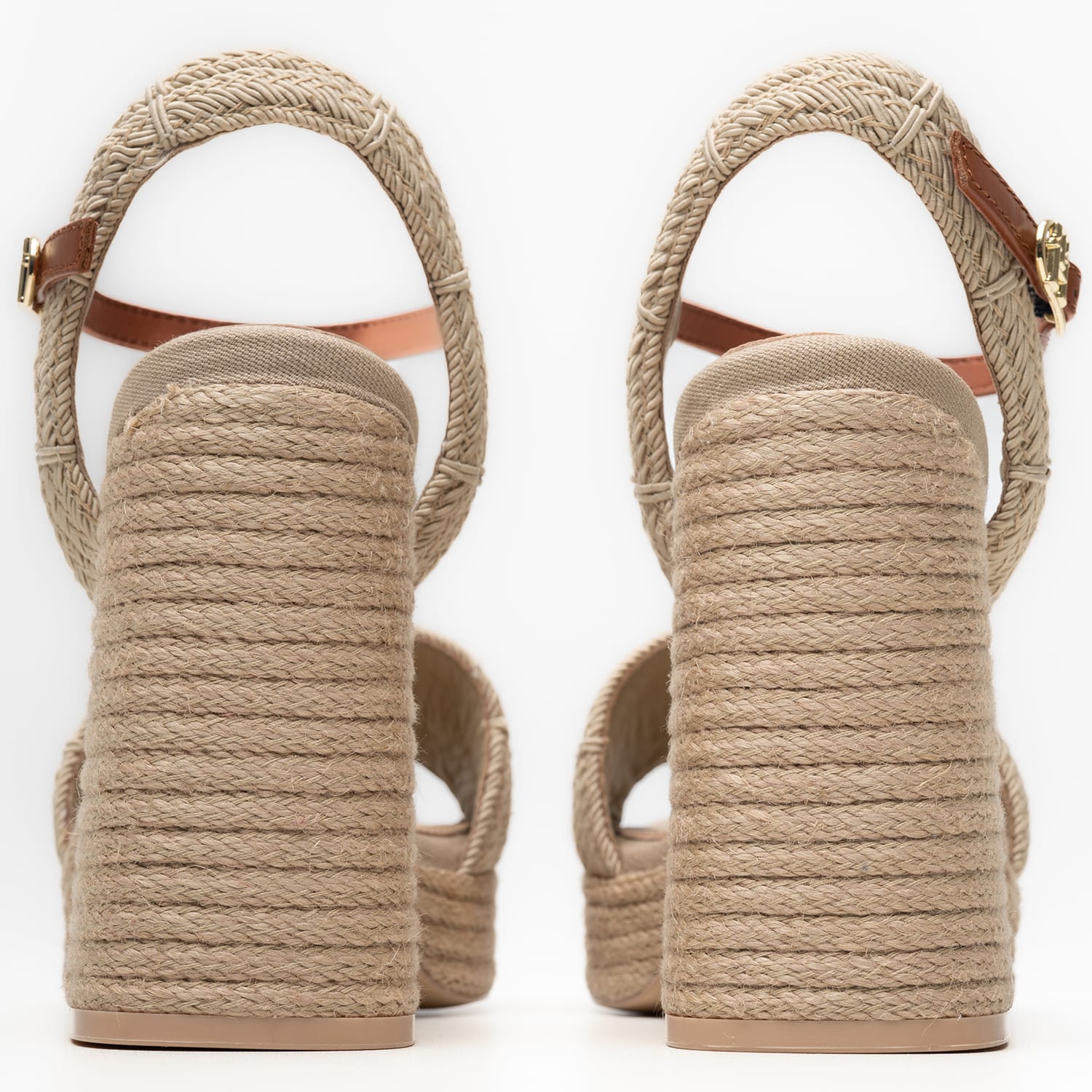 Women Sandals Rope.Heel Beige Fabric Tommy Hilfiger Women Sandals Rope.Heel Beige Fabric Tommy Hilfiger