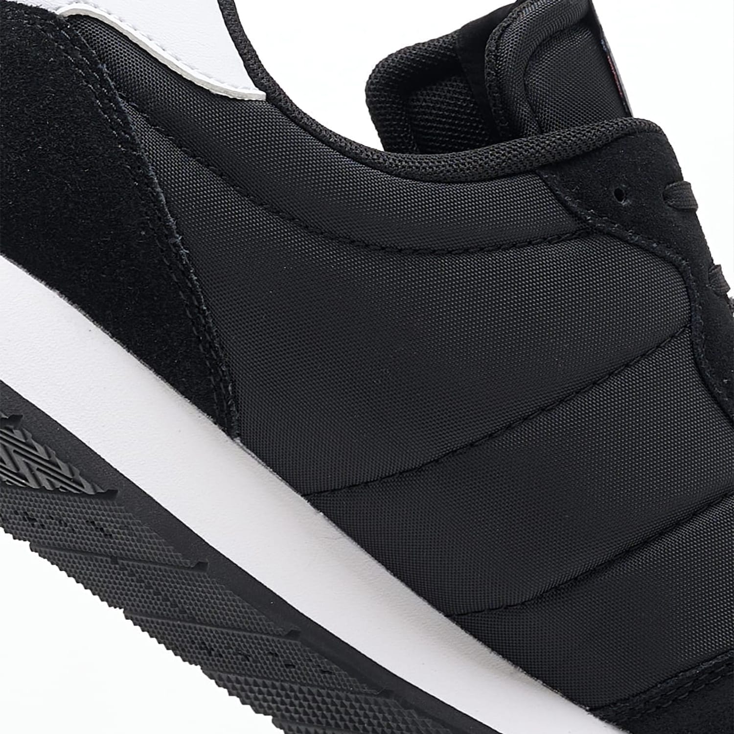 Ανδρικά Παπούτσια Casual Runner.Casual Μαύρο Δέρμα Καστόρι-Ύφασμα Tommy Hilfiger Ανδρικά Παπούτσια Casual Runner.Casual Μαύρο Δέρμα Καστόρι-Ύφασμα Tommy Hilfiger