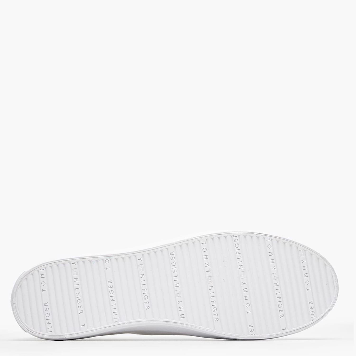 Γυναικεία Παπούτσια Casual Sneaker.Canvas Άσπρο Ύφασμα Tommy Hilfiger