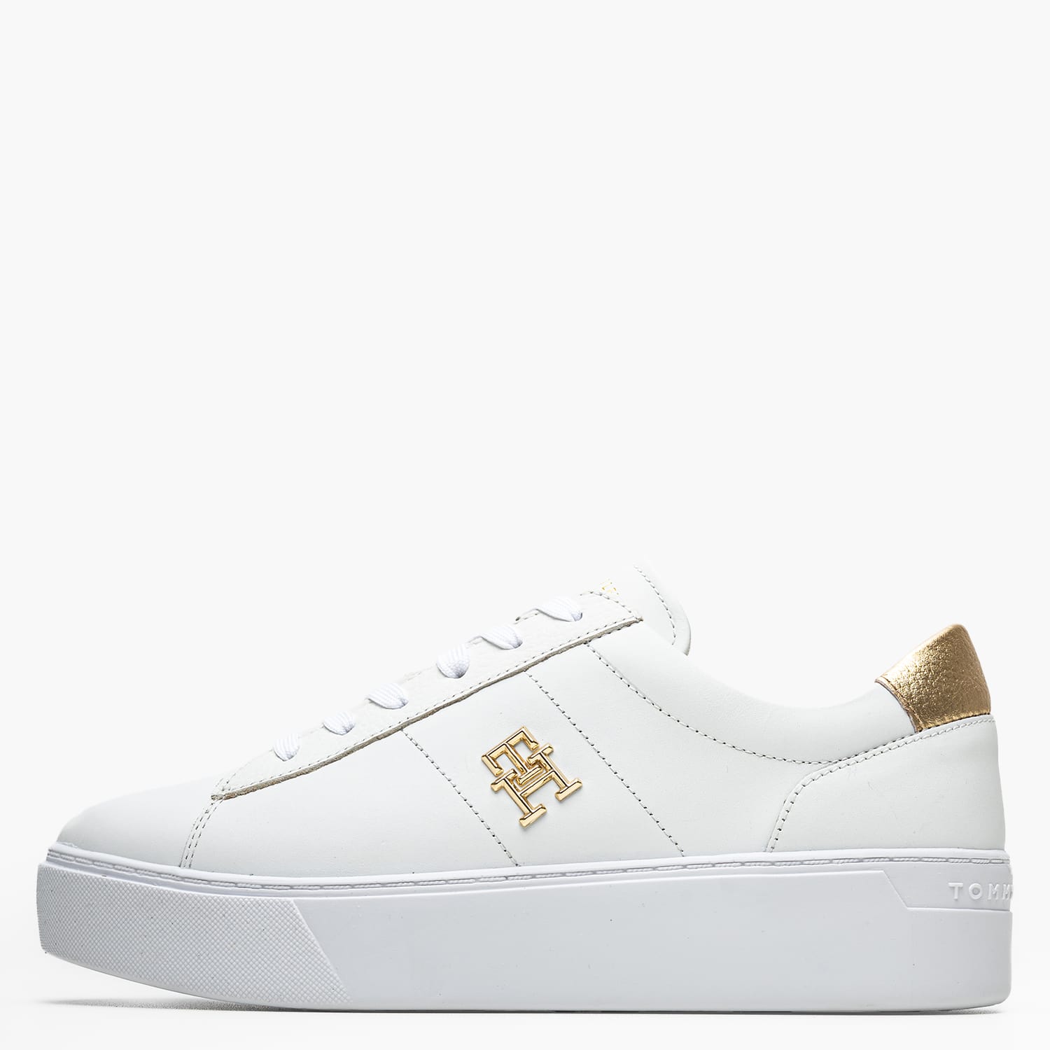 Γυναικεία Παπούτσια Casual Snkr.Platform Άσπρο Δέρμα Tommy Hilfiger