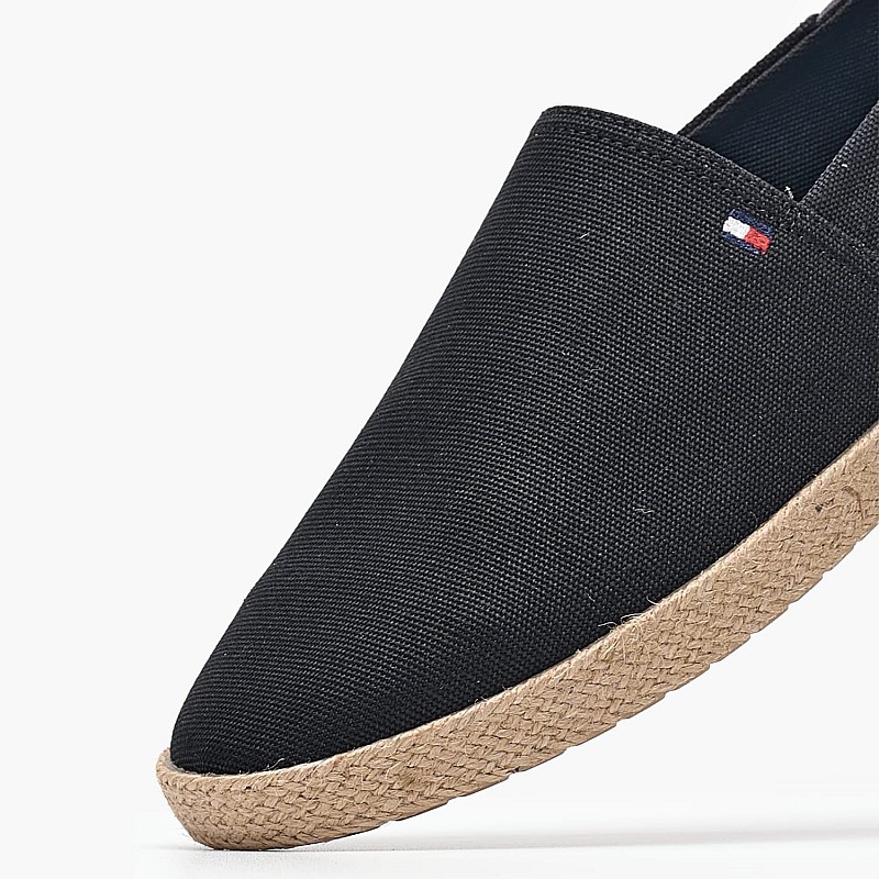 Ανδρικές Εσπαντρίγιες Text.Espa Μαύρο Ύφασμα Tommy Hilfiger