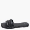 Γυναικεία Flats Th.Mule Μαύρο Δέρμα Tommy Hilfiger Γυναικεία Flats Th.Mule Μαύρο Δέρμα Tommy Hilfiger