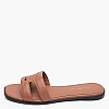 Γυναικεία Flats Th.Mule Ταμπά Δέρμα Tommy Hilfiger Γυναικεία Flats Th.Mule Ταμπά Δέρμα Tommy Hilfiger