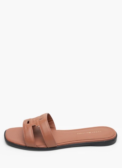 Γυναικεία Παπούτσια Casual Basket.Ess Άσπρο Δέρμα Tommy Hilfiger