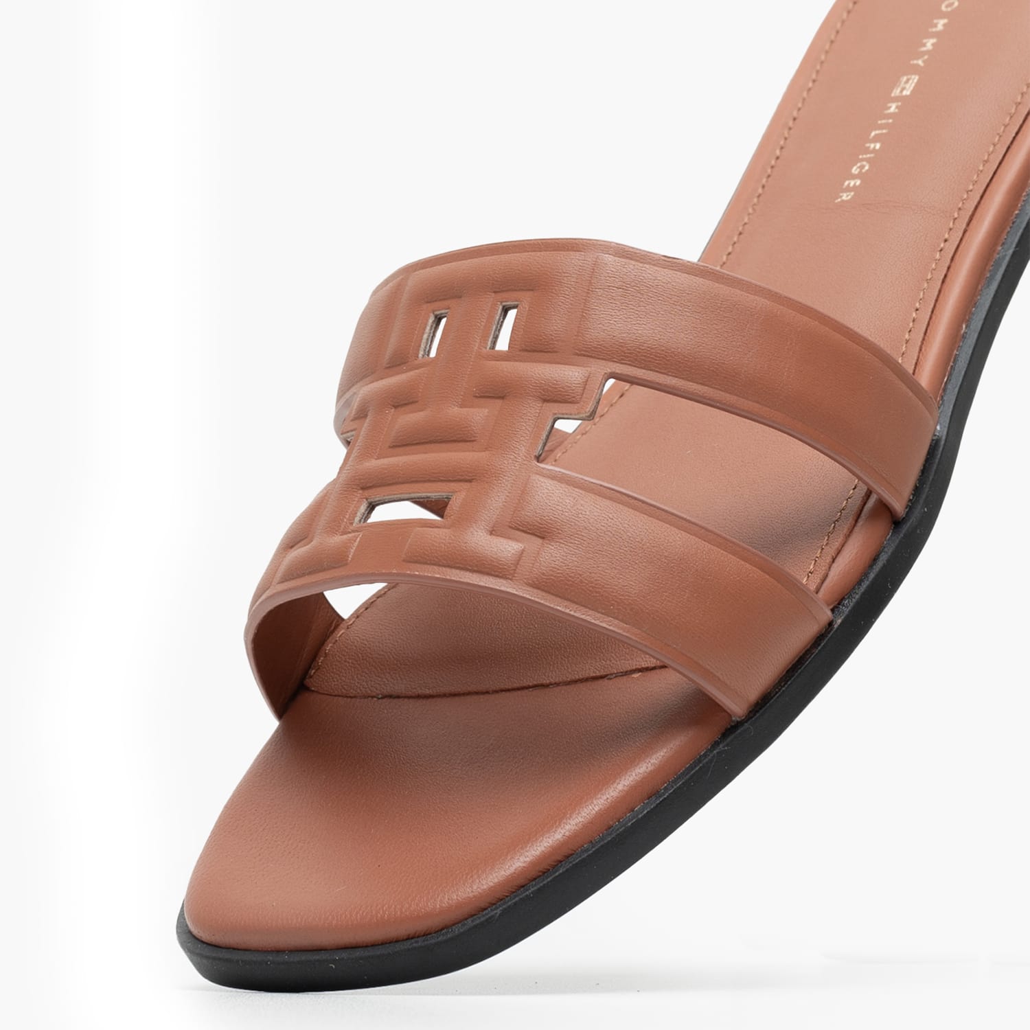 Γυναικεία Flats Th.Mule Ταμπά Δέρμα Tommy Hilfiger