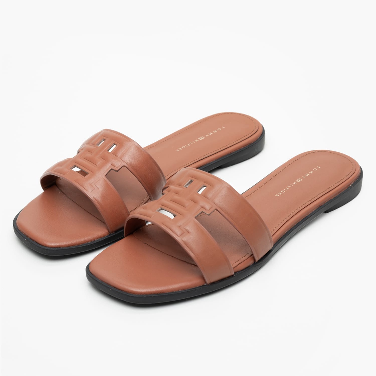 Γυναικεία Flats Th.Mule Ταμπά Δέρμα Tommy Hilfiger Γυναικεία Flats Th.Mule Ταμπά Δέρμα Tommy Hilfiger