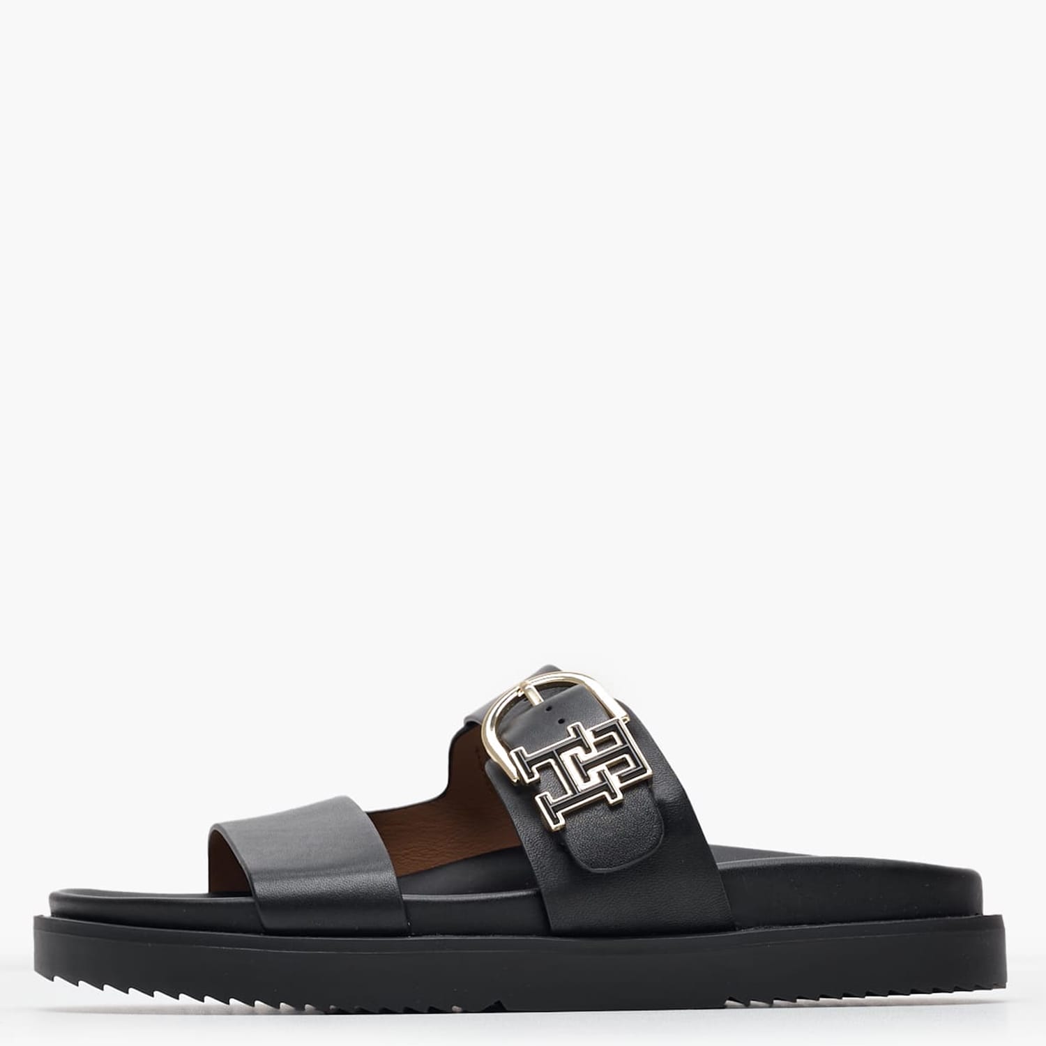 Γυναικεία Flats Th.Sporty.Mule Μαύρο Δέρμα Tommy Hilfiger
