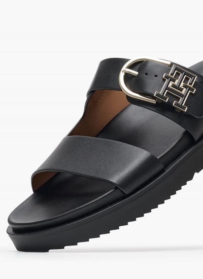 Γυναικεία Παπούτσια Casual Basket.Ess Άσπρο Δέρμα Tommy Hilfiger