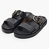 Γυναικεία Flats Th.Sporty.Mule Μαύρο Δέρμα Tommy Hilfiger Γυναικεία Flats Th.Sporty.Mule Μαύρο Δέρμα Tommy Hilfiger