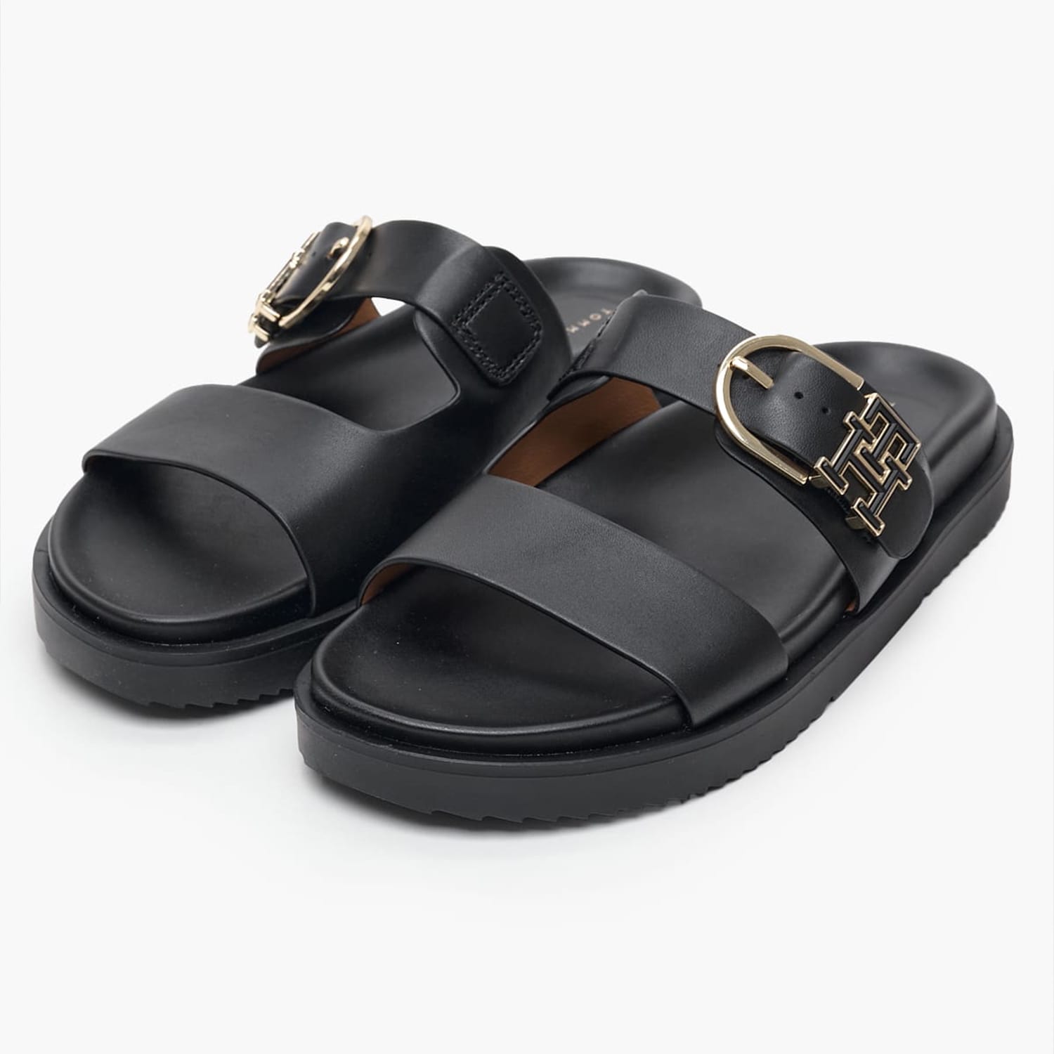 Γυναικεία Flats Th.Sporty.Mule Μαύρο Δέρμα Tommy Hilfiger Γυναικεία Flats Th.Sporty.Mule Μαύρο Δέρμα Tommy Hilfiger
