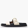 Women Flats Th.Sporty.Mule Beige Leather Tommy Hilfiger Women Flats Th.Sporty.Mule Beige Leather Tommy Hilfiger