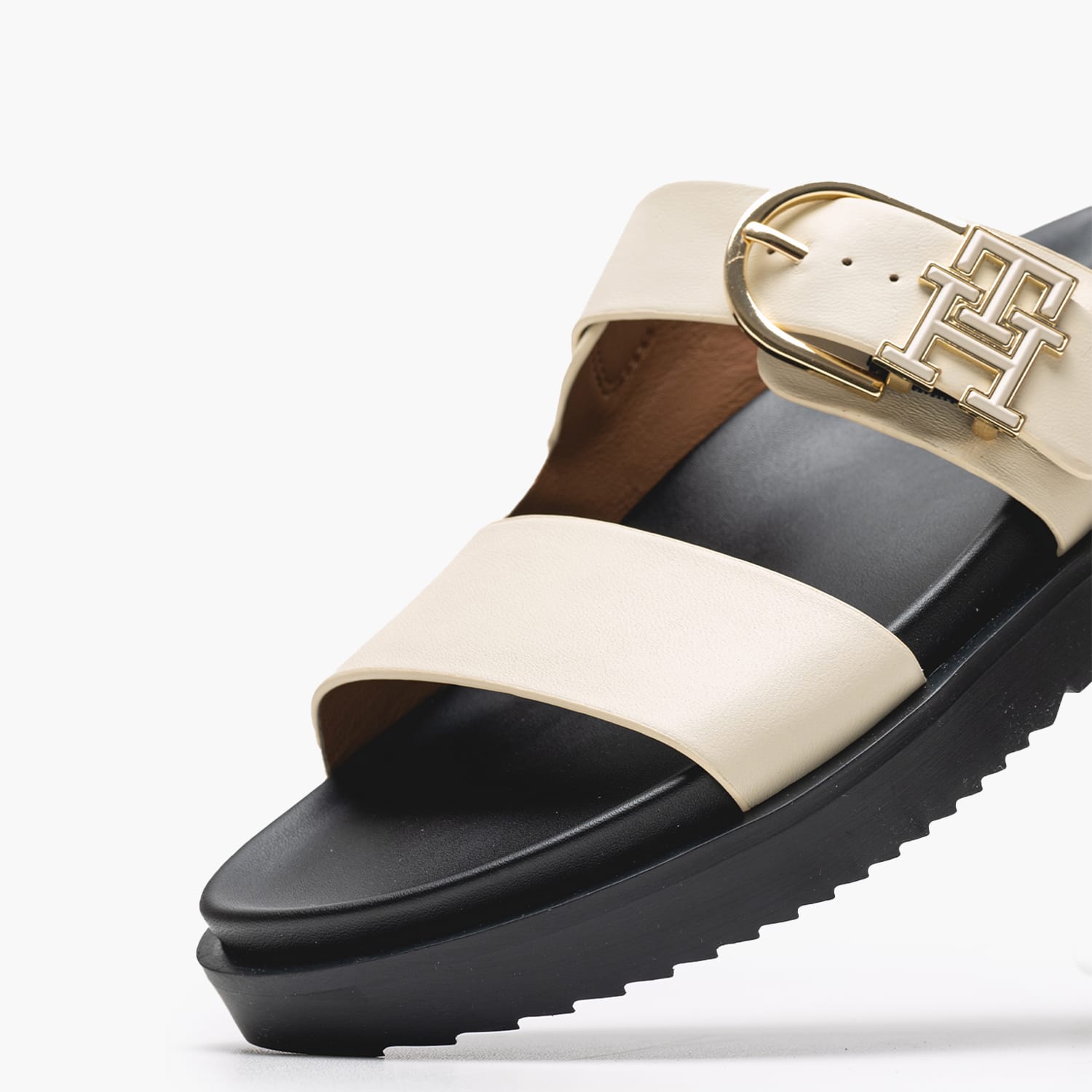 Γυναικεία Flats Th.Sporty.Mule Μπεζ Δέρμα Tommy Hilfiger