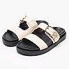 Women Flats Th.Sporty.Mule Beige Leather Tommy Hilfiger Women Flats Th.Sporty.Mule Beige Leather Tommy Hilfiger