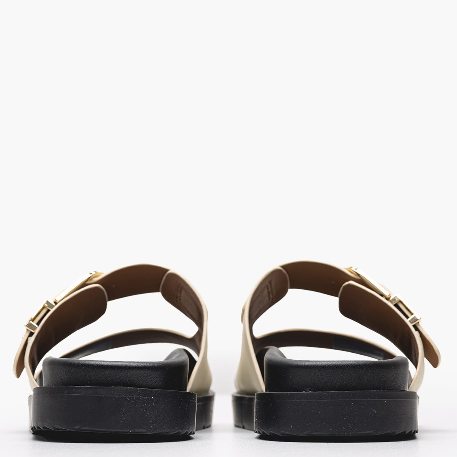 Women Flats Th.Sporty.Mule Beige Leather Tommy Hilfiger Women Flats Th.Sporty.Mule Beige Leather Tommy Hilfiger