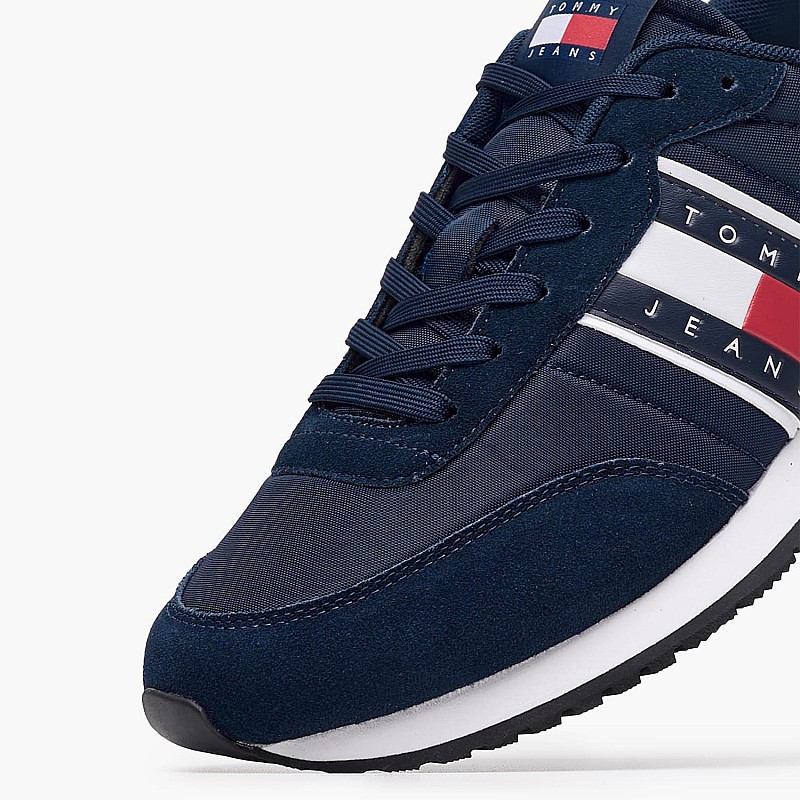 Men Casual Shoes Tjm.Rnr Blue Buckskin-Fabric Tommy Hilfiger