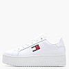 Γυναικεία Παπούτσια Casual Tjw.Flat.Ess Άσπρο Δέρμα Tommy Hilfiger Γυναικεία Παπούτσια Casual Tjw.Flat.Ess Άσπρο Δέρμα Tommy Hilfiger