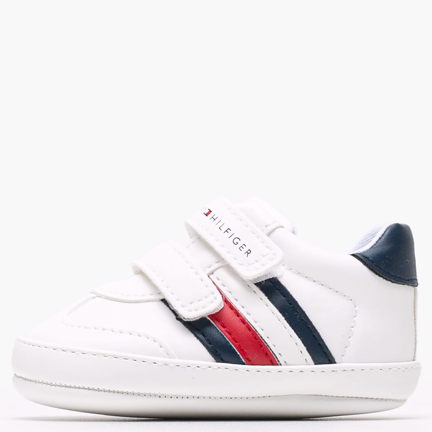 Παιδικά Παπούτσια Casual Velcro.Stripes.Lc Άσπρο ECOleather Tommy Hilfiger