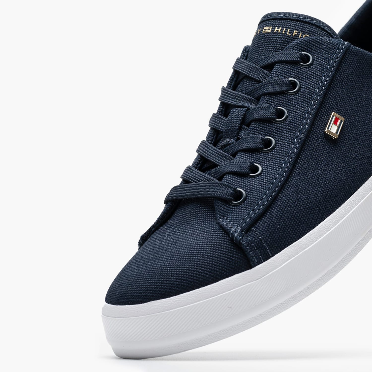 Γυναικεία Παπούτσια Casual Vlc.Canvas Μπλε Ύφασμα Tommy Hilfiger