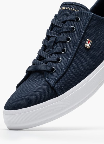 Γυναικείες Ζώνες Th.3Rev Μπεζ Δέρμα Tommy Hilfiger