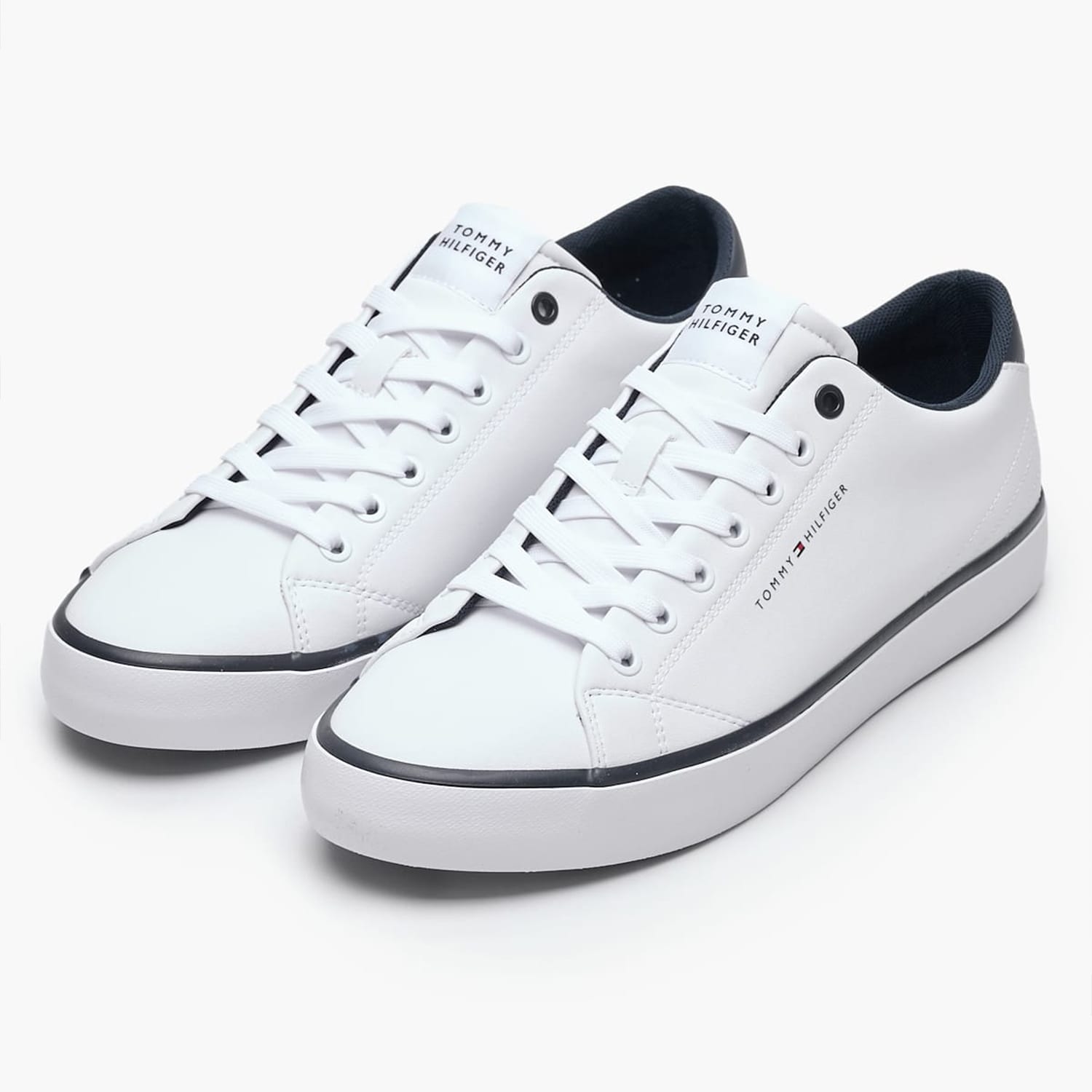 Men Casual Shoes Vulc.Core White Leather Tommy Hilfiger