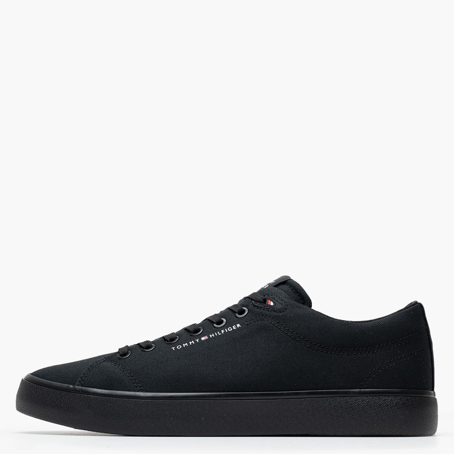 Ανδρικά Παπούτσια Casual Vulc.L.Canvas Μαύρο Ύφασμα Tommy Hilfiger