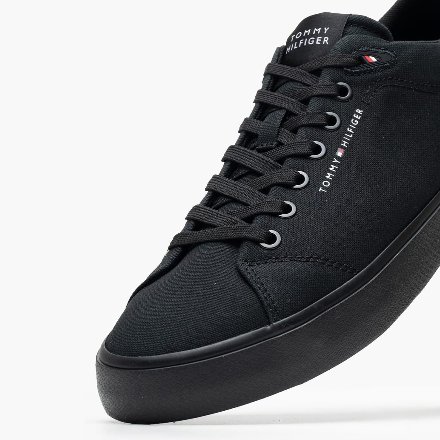Ανδρικά Παπούτσια Casual Vulc.L.Canvas Μαύρο Ύφασμα Tommy Hilfiger