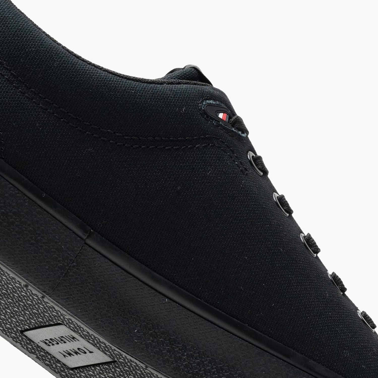 Ανδρικά Παπούτσια Casual Vulc.L.Canvas Μαύρο Ύφασμα Tommy Hilfiger Ανδρικά Παπούτσια Casual Vulc.L.Canvas Μαύρο Ύφασμα Tommy Hilfiger