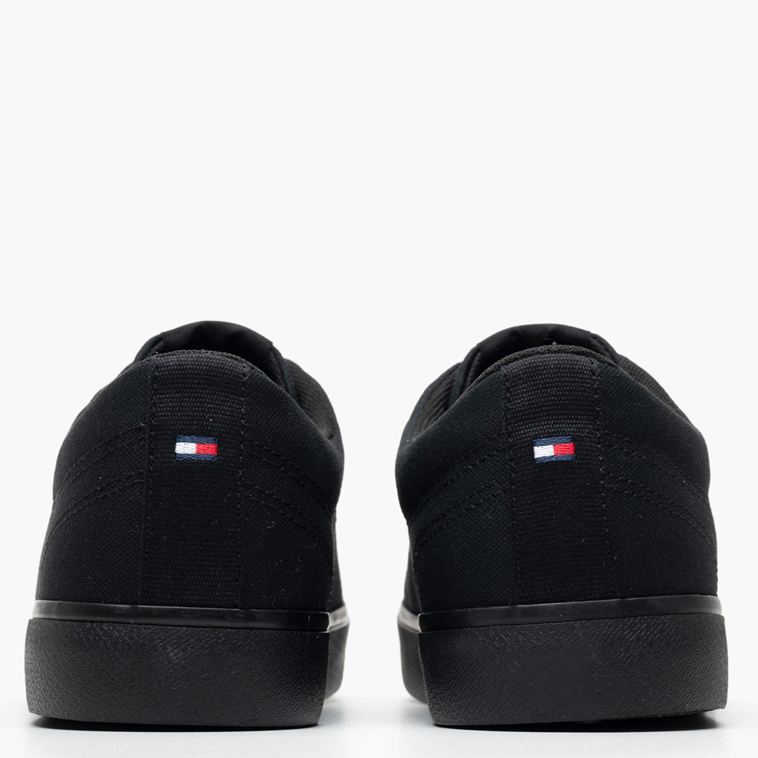 Ανδρικά Παπούτσια Casual Vulc.L.Canvas Μαύρο Ύφασμα Tommy Hilfiger Ανδρικά Παπούτσια Casual Vulc.L.Canvas Μαύρο Ύφασμα Tommy Hilfiger