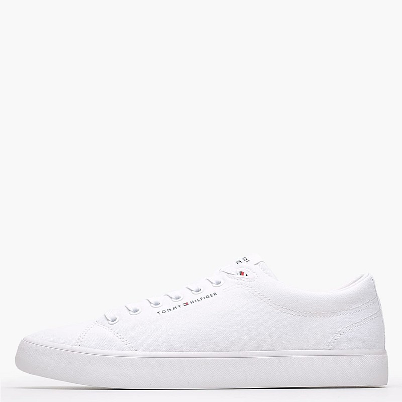 Ανδρικά Παπούτσια Casual Vulc.L.Canvas Άσπρο Ύφασμα Tommy Hilfiger