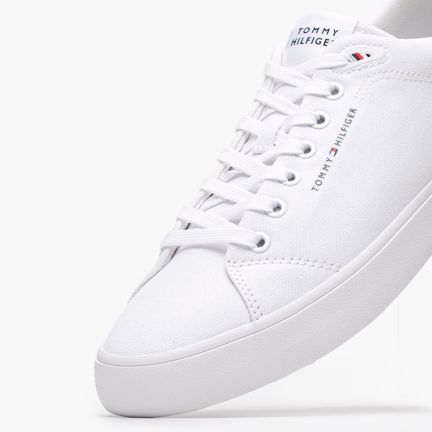 Men Casual Shoes Vulc.L.Canvas White Fabric Tommy Hilfiger