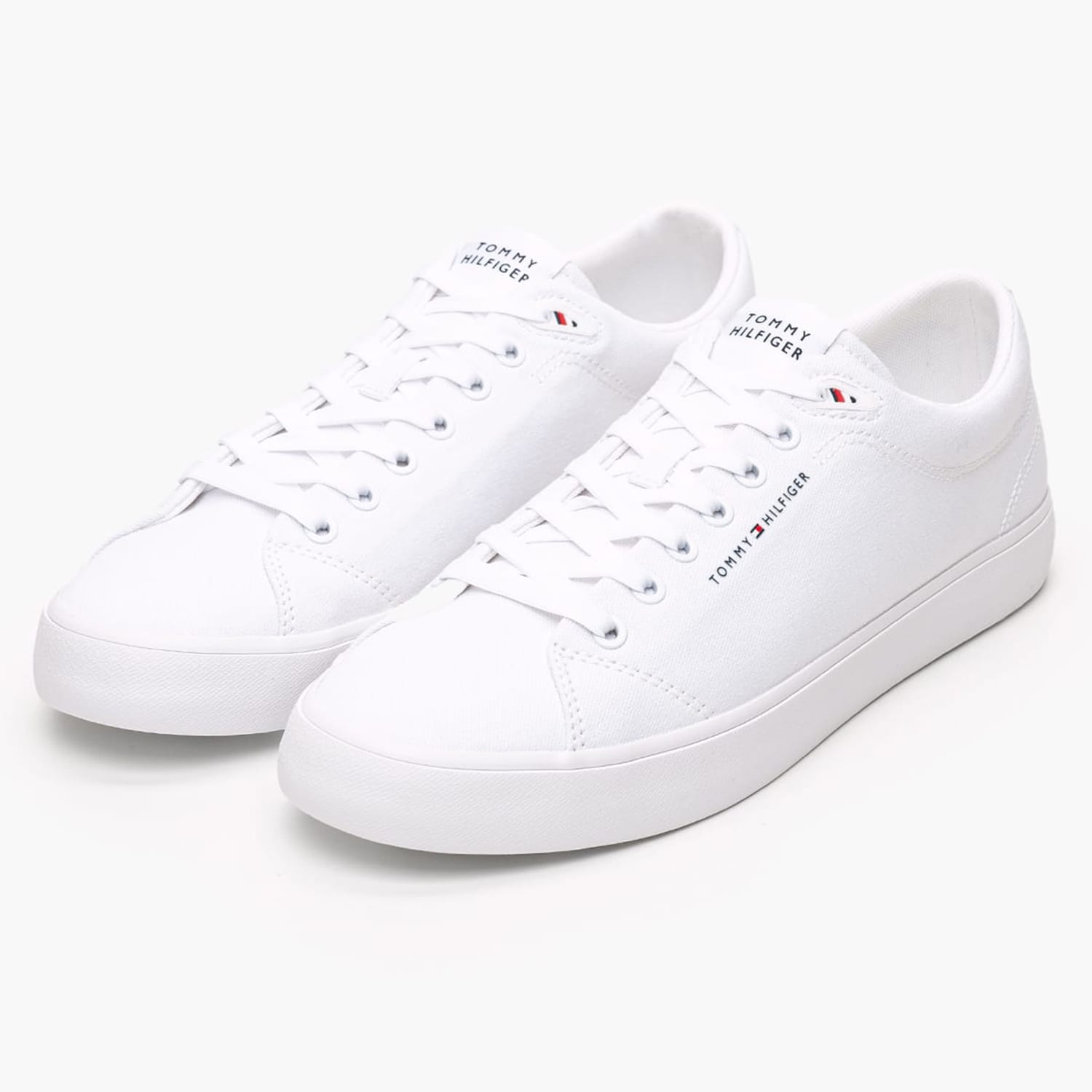 Men Casual Shoes Vulc.L.Canvas White Fabric Tommy Hilfiger Men Casual Shoes Vulc.L.Canvas White Fabric Tommy Hilfiger