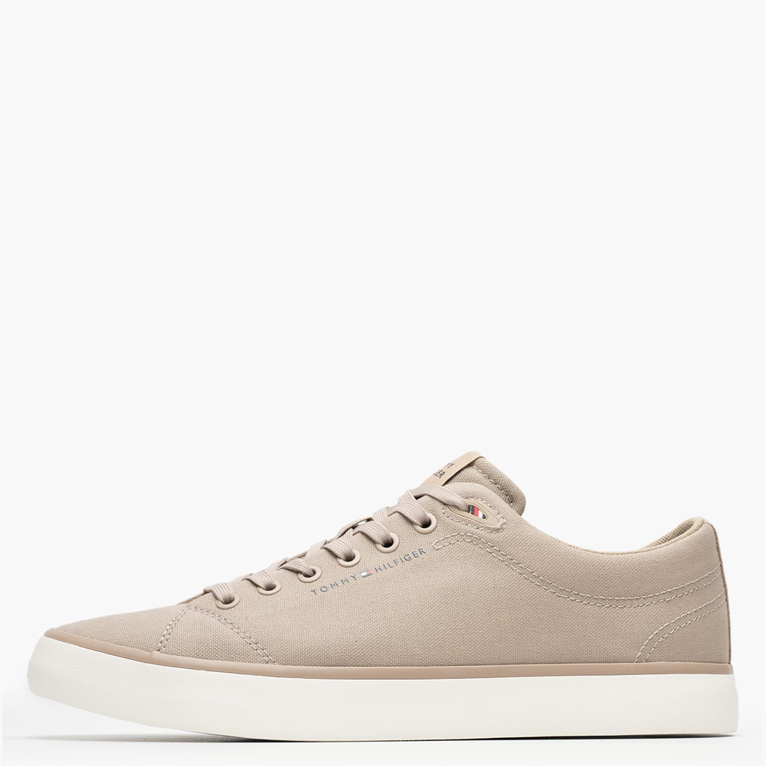 Ανδρικά Παπούτσια Casual Vulc.L.Canvas Μπεζ Ύφασμα Tommy Hilfiger