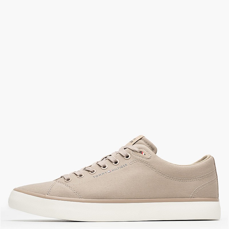 Ανδρικά Παπούτσια Casual Vulc.L.Canvas Μπεζ Ύφασμα Tommy Hilfiger