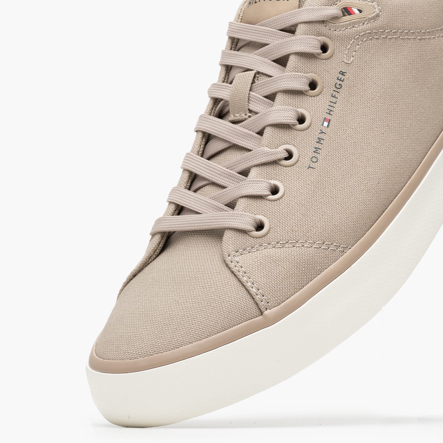 Ανδρικά Παπούτσια Casual Vulc.L.Canvas Μπεζ Ύφασμα Tommy Hilfiger