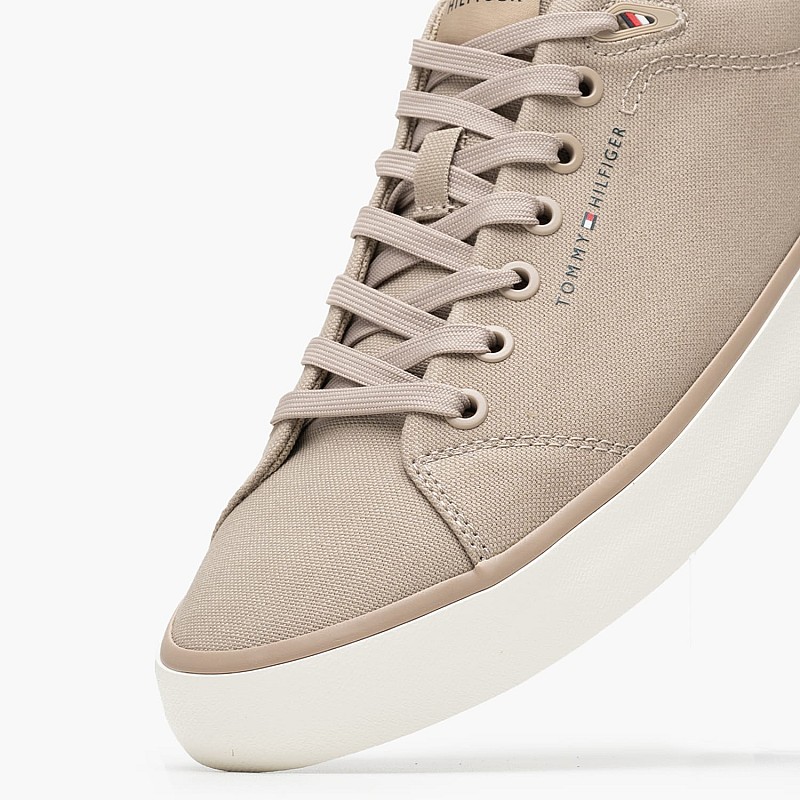 Ανδρικά Παπούτσια Casual Vulc.L.Canvas Μπεζ Ύφασμα Tommy Hilfiger