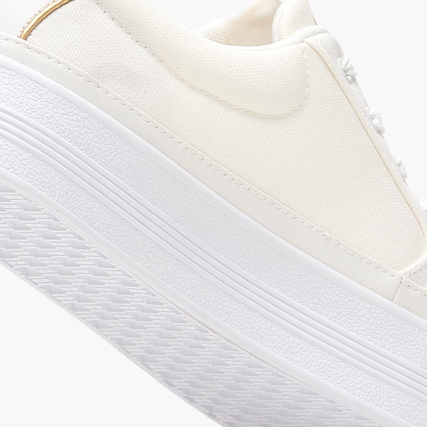 Γυναικεία Παπούτσια Casual Vulc.Textile Μπεζ Ύφασμα Tommy Hilfiger