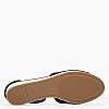 Women Platforms Low Wedge.Espad Black Fabric Tommy Hilfiger