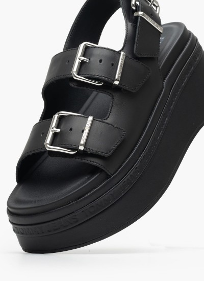 Γυναικεία Παπούτσια Casual Basket.Ess Άσπρο Δέρμα Tommy Hilfiger