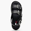 Women Platforms Low Wedge.Sandal Black Leather Tommy Hilfiger Women Platforms Low Wedge.Sandal Black Leather Tommy Hilfiger