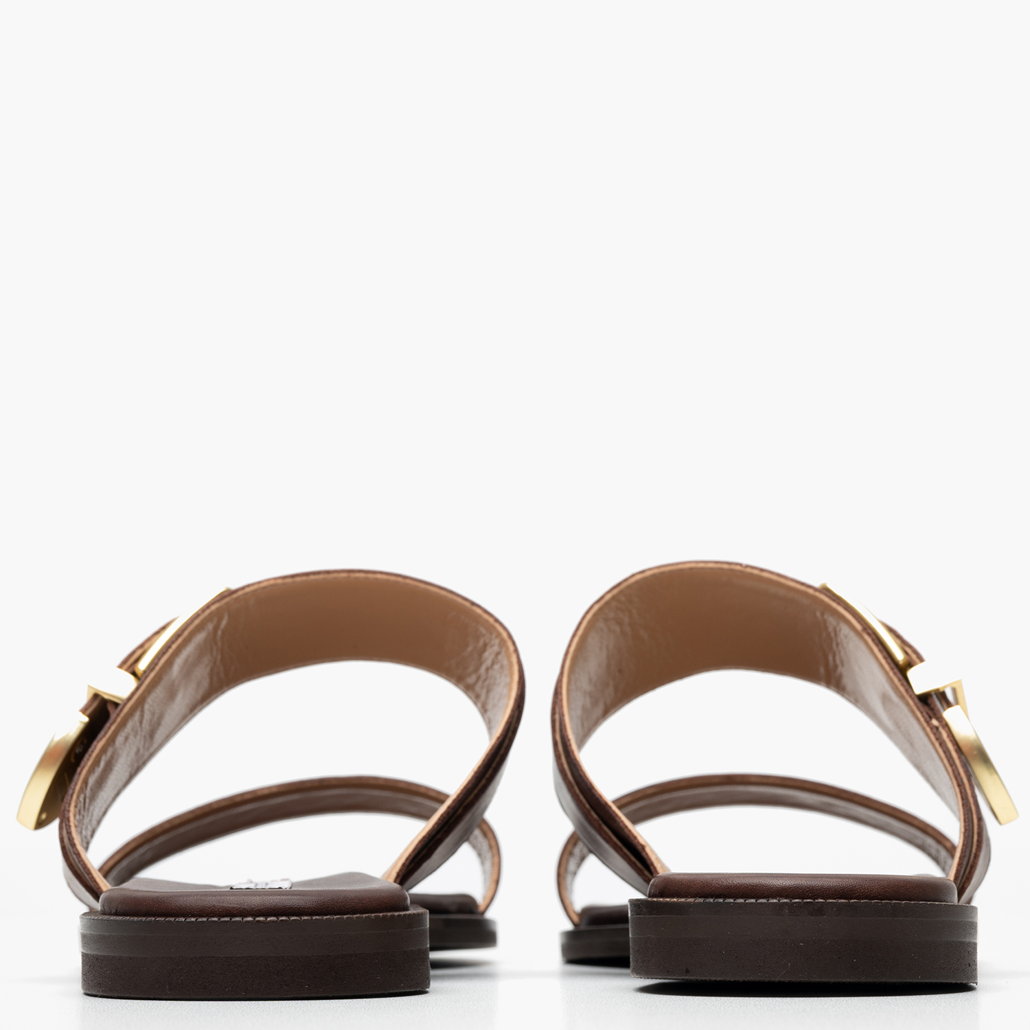 Women Flats 2533.02004 Brown Leather Mortoglou Women Flats 2533.02004 Brown Leather Mortoglou