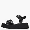 Women Platforms Low 2540.27107 Black Leather Mortoglou Women Platforms Low 2540.27107 Black Leather Mortoglou