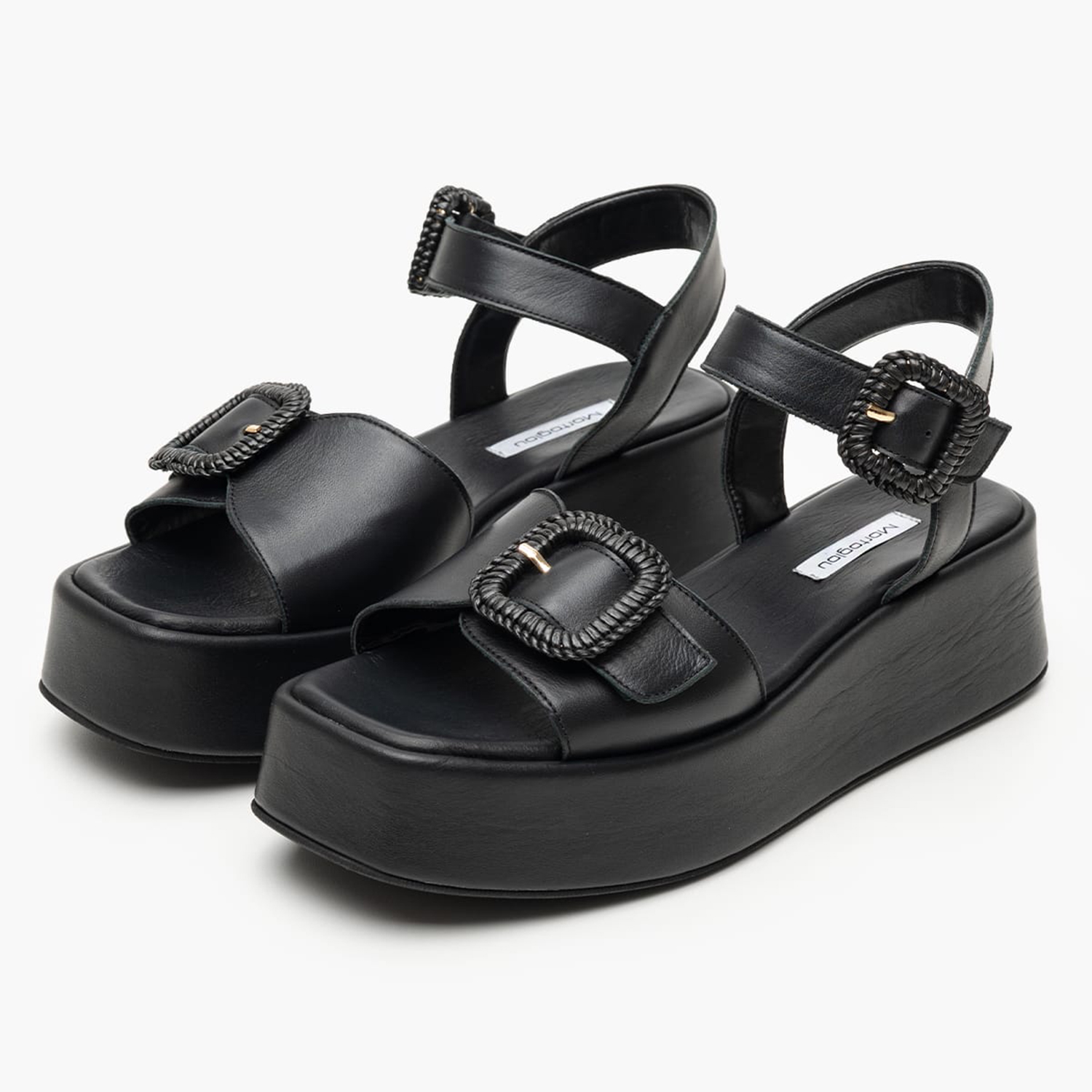 Women Platforms Low 2540.27107 Black Leather Mortoglou Women Platforms Low 2540.27107 Black Leather Mortoglou