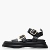 Women Platforms Low 2541.02306 Black Leather Mortoglou Women Platforms Low 2541.02306 Black Leather Mortoglou